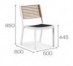 [Obrázek: Jídelní židle YORK rozměry